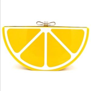 Acrylic Lemon Wedge Clutch/Purse